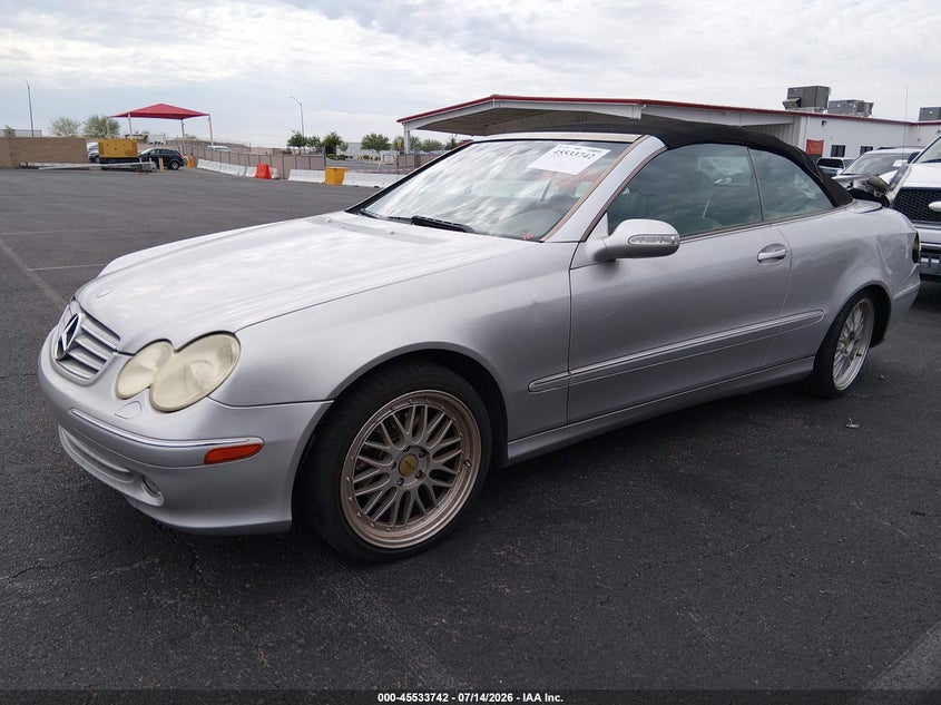2004 Mercedes-benz Clk-class VIN WDBTK65GX4T005449 IAAI salvage auction — REAR END, Salvage (Nevada), sold $25 on 2026-07-31 (photo 2)