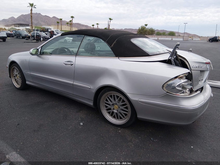 2004 Mercedes-benz Clk-class VIN WDBTK65GX4T005449 IAAI salvage auction — REAR END, Salvage (Nevada), sold $25 on 2026-07-31 (photo 3)