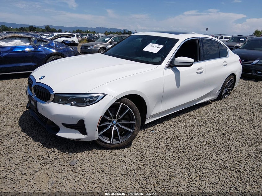 2019 BMW 3er VIN WBA5R7C57KAJ84875 IAAI salvage auction — RIGHT REAR, Salvage (Oregon), sold $9,100 on 2026-09-07 (photo 2)