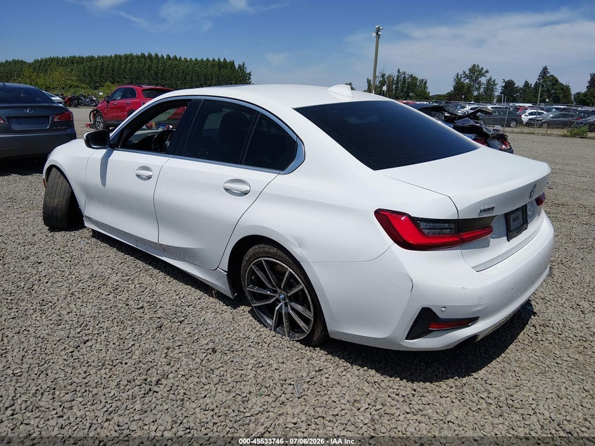 2019 BMW 3er VIN WBA5R7C57KAJ84875 IAAI salvage auction — RIGHT REAR, Salvage (Oregon), sold $9,100 on 2026-09-07 (photo 3)