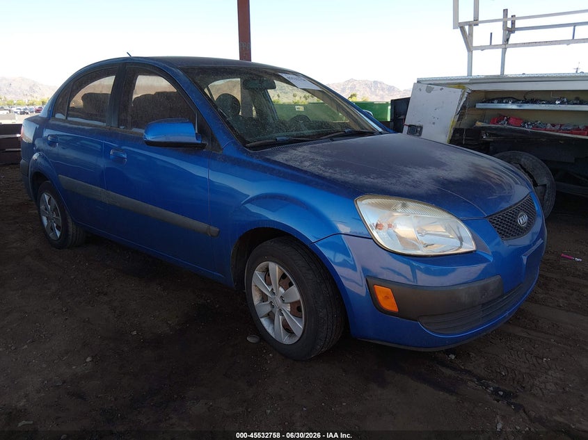 2009 Kia Rio VIN KNADE223896467325 IAAI salvage auction — NORMAL WEAR, Clear-Dealer Only (Arizona), sold $300 on 2026-07-28 (photo 1)