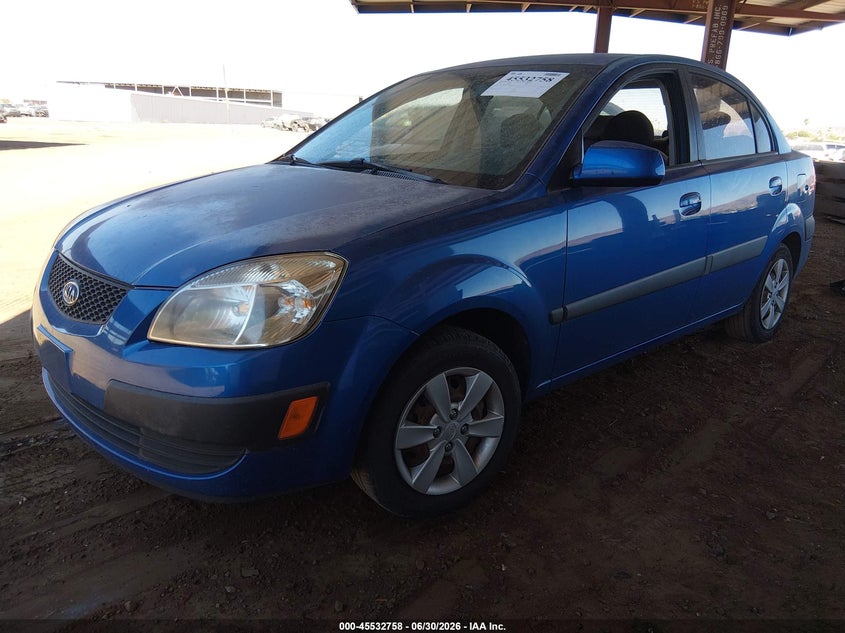 2009 Kia Rio VIN KNADE223896467325 IAAI salvage auction — NORMAL WEAR, Clear-Dealer Only (Arizona), sold $300 on 2026-07-28 (photo 2)