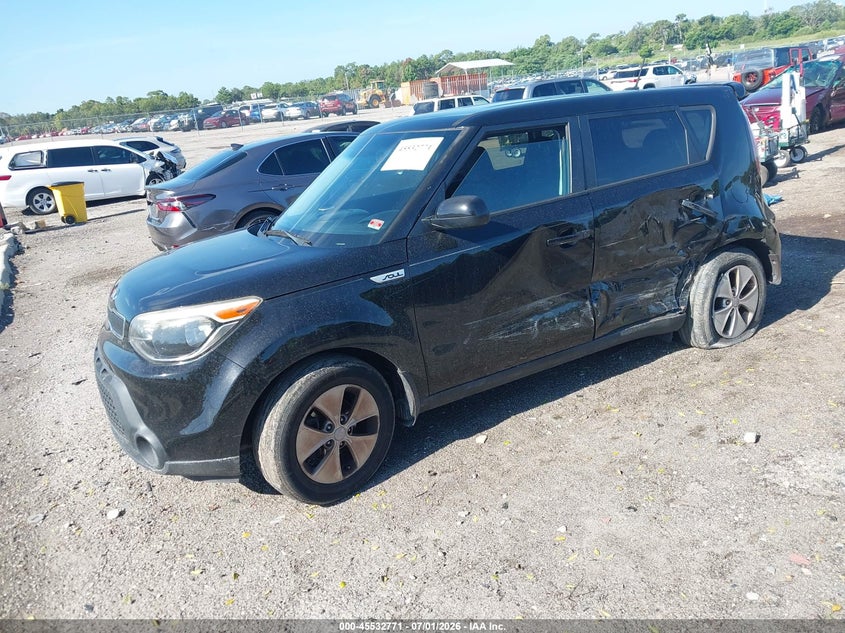 2016 Kia Soul VIN KNDJN2A26G7265735 IAAI salvage auction — LEFT SIDE, Salvage Title, sold $1,175 on 2026-07-30 (photo 2)