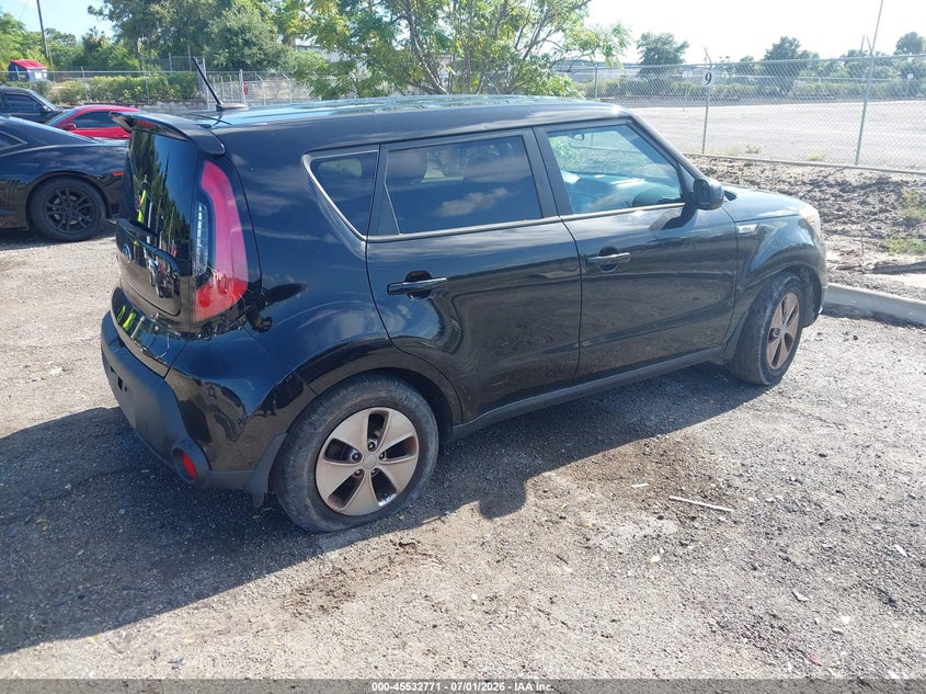 2016 Kia Soul VIN KNDJN2A26G7265735 IAAI salvage auction — LEFT SIDE, Salvage Title, sold $1,175 on 2026-07-30 (photo 4)