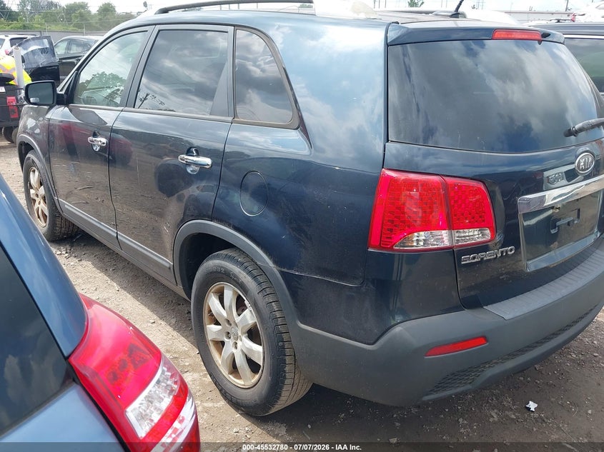 2013 Kia Sorento VIN 5XYKT4A29DG322823 IAAI salvage auction — NORMAL WEAR, Original (Ohio), sold $675 on 2026-07-30 (photo 3)