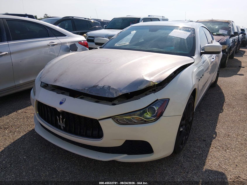 2016 Maserati Ghibli VIN ZAM57XSA2G1190772 IAAI salvage auction — FRONT END, Wait Title, sold $1,350 on 2026-10-02 (photo 6)