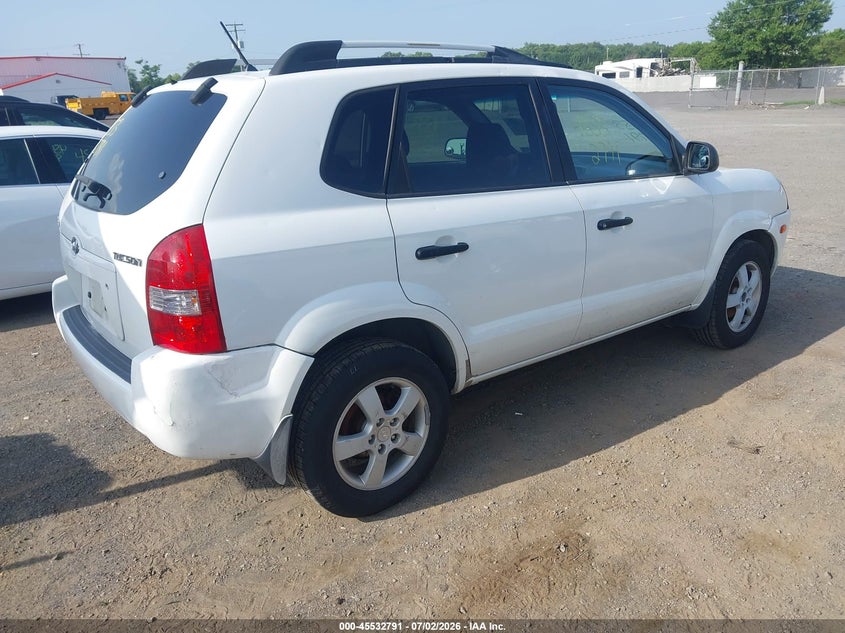 2005 Hyundai Tucson VIN KM8JM12B55U079805 IAAI salvage auction — NORMAL WEAR, Clear (Virginia), sold $600 on 2026-07-14 (photo 4)