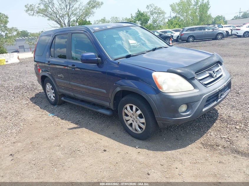 2005 Honda Cr-v VIN SHSRD78885U305360 IAAI salvage auction — NORMAL WEAR, Clear (New York), sold $450 on 2026-07-07 (photo 1)