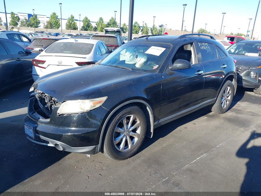 2008 Infiniti Fx35 VIN JNRAS08W08X210415 IAAI salvage auction — RIGHT FRONT, Salvage Certificate (California), sold $425 on 2026-07-31 (photo 2)