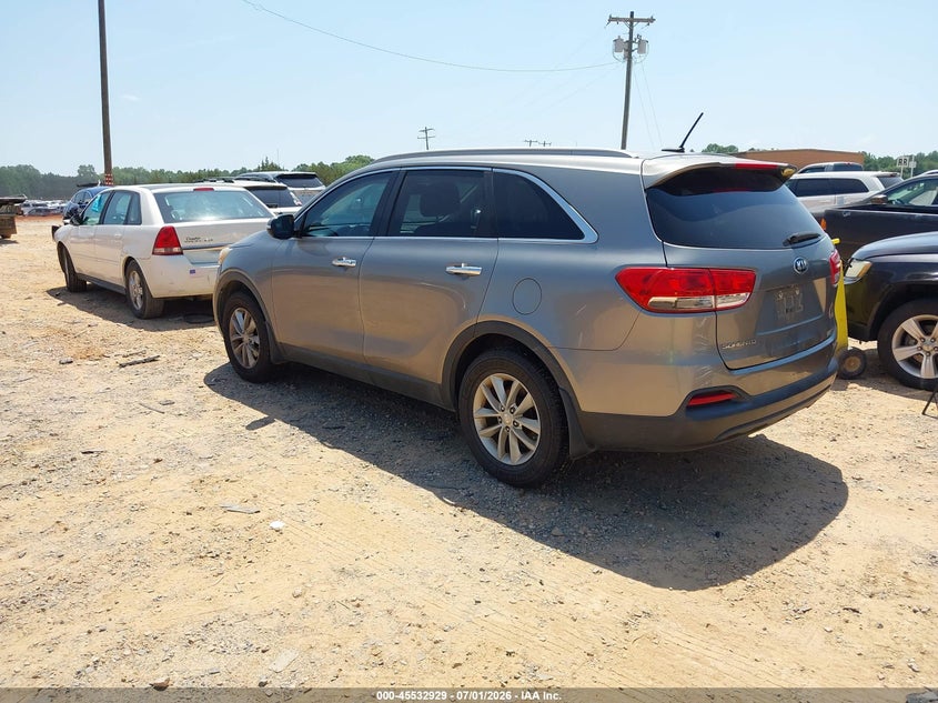 2017 Kia Sorento VIN 5XYPG4A59HG200554 IAAI salvage auction — NORMAL WEAR, Clear-Dealer Only (North Carolina), sold $1,350 on 2026-07-27 (photo 3)