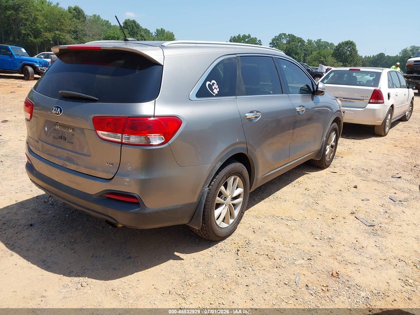 2017 Kia Sorento VIN 5XYPG4A59HG200554 IAAI salvage auction — NORMAL WEAR, Clear-Dealer Only (North Carolina), sold $1,350 on 2026-07-27 (photo 4)