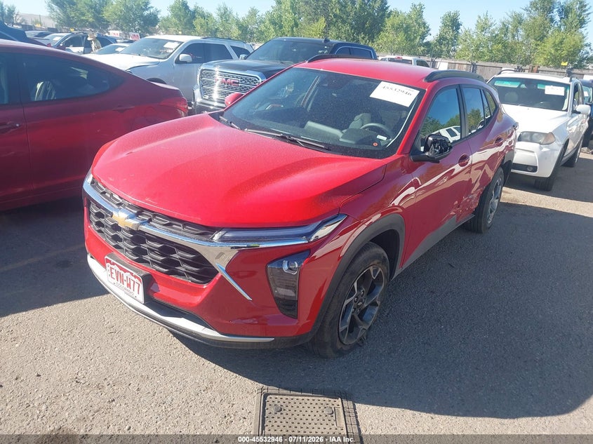 2026 Chevrolet Trax VIN KL77LHEP5TC169103 IAAI salvage auction — FRONT & REAR, Enterprise Vehicles Clear Only (Colorado), sold $12,650 on 2026-07-14 (photo 2)