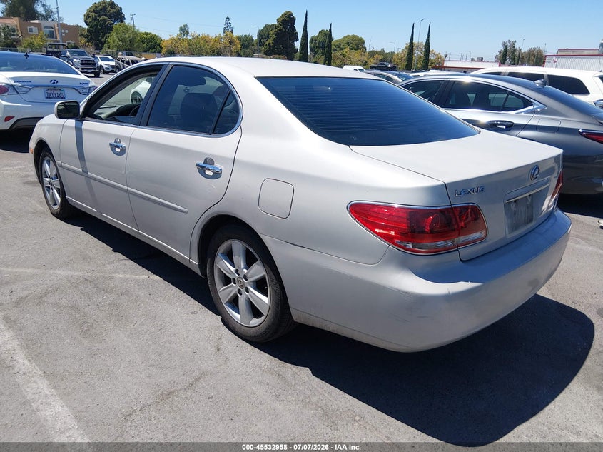 2006 Lexus Es 330 VIN JTHBA30G765172430 IAAI salvage auction — RIGHT FRONT, Salvage (California), sold $1,250 on 2026-07-16 (photo 3)