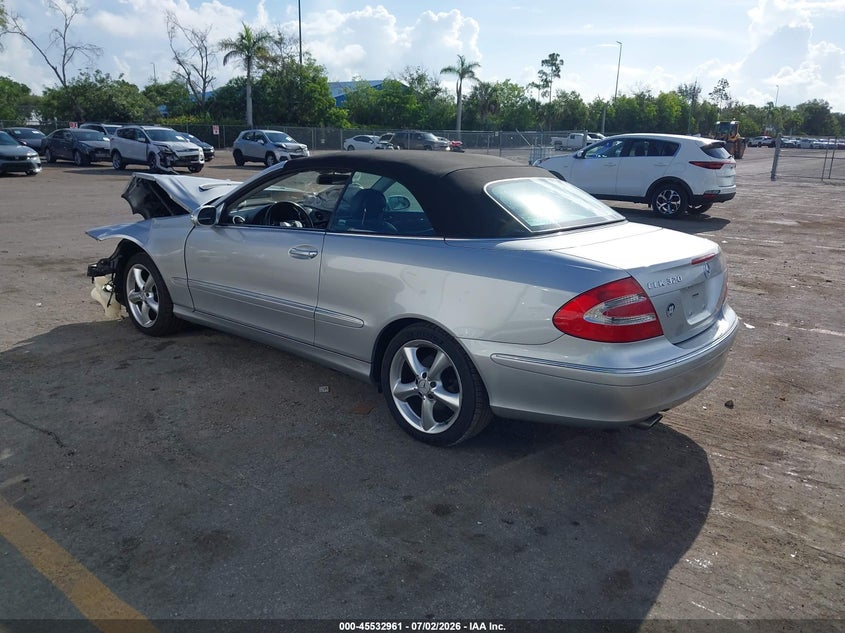 2005 Mercedes-benz Clk-class VIN WDBTK65J05F123554 IAAI salvage auction — FRONT END, Mv-907A (New York), sold $400 on 2026-08-03 (photo 3)