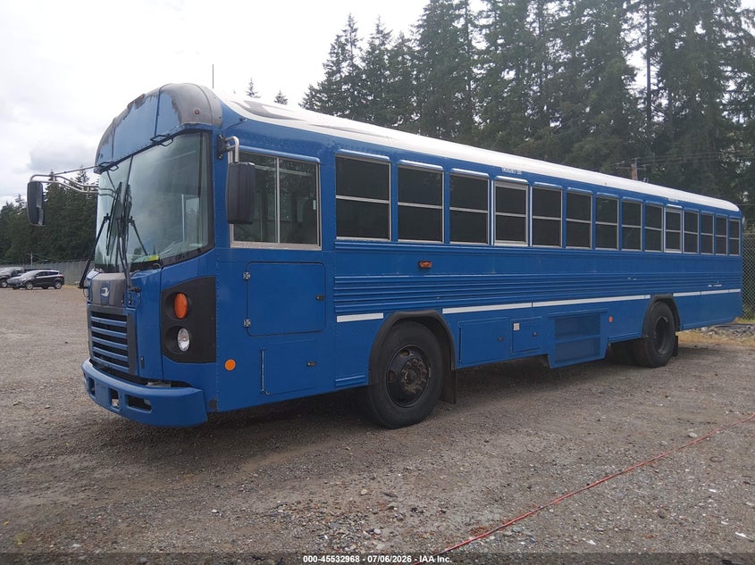 2016 Blue bird School bus / transit bus VIN 1BABLCPA7GF320613 IAAI salvage auction — ENGINE DAMAGE, Sf97 (Washington), sold $12,000 on 2026-07-29 (photo 2)