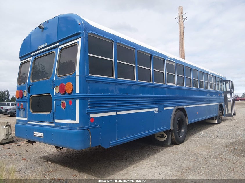 2016 Blue bird School bus / transit bus VIN 1BABLCPA7GF320613 IAAI salvage auction — ENGINE DAMAGE, Sf97 (Washington), sold $12,000 on 2026-07-29 (photo 4)