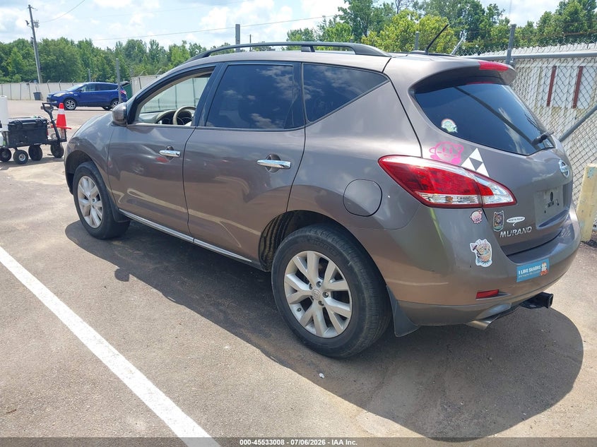 2014 Nissan Murano VIN JN8AZ1MU5EW421282 IAAI salvage auction — NORMAL WEAR, Clear (Mississippi), sold $425 on 2026-07-23 (photo 3)