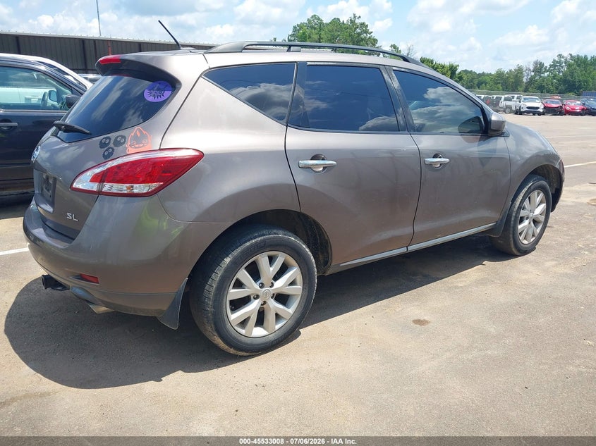 2014 Nissan Murano VIN JN8AZ1MU5EW421282 IAAI salvage auction — NORMAL WEAR, Clear (Mississippi), sold $425 on 2026-07-23 (photo 4)
