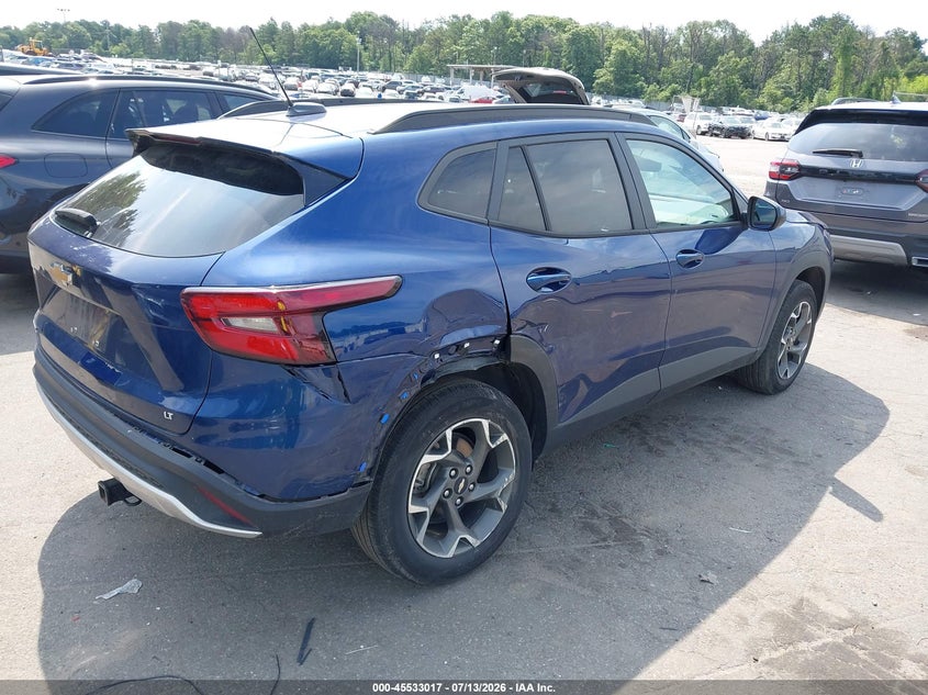 2024 Chevrolet Trax VIN KL77LHE26RC040980 IAAI salvage auction — SIDE, Salvage Title, sold $6,800 on 2026-08-01 (photo 4)