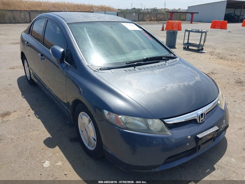 2007 Honda Civic hybrid VIN JHMFA36227S010026 IAAI salvage auction — NORMAL WEAR, Clear - Dealer Only (California), sold $400 on 2026-07-15 (photo 1)