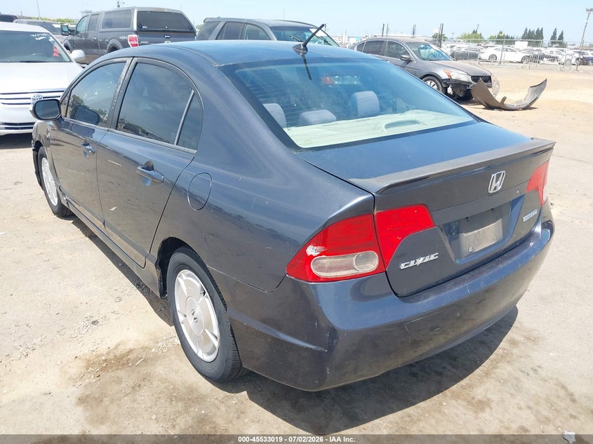 2007 Honda Civic hybrid VIN JHMFA36227S010026 IAAI salvage auction — NORMAL WEAR, Clear - Dealer Only (California), sold $400 on 2026-07-15 (photo 3)