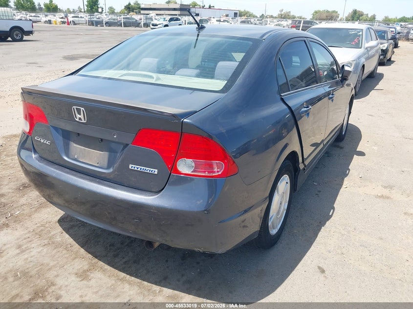 2007 Honda Civic hybrid VIN JHMFA36227S010026 IAAI salvage auction — NORMAL WEAR, Clear - Dealer Only (California), sold $400 on 2026-07-15 (photo 4)