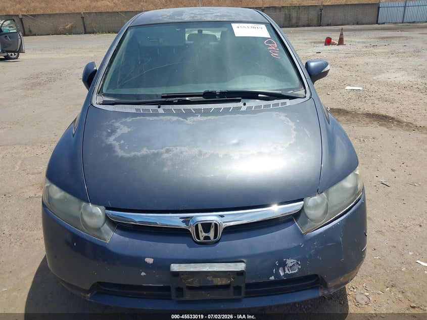2007 Honda Civic hybrid VIN JHMFA36227S010026 IAAI salvage auction — NORMAL WEAR, Clear - Dealer Only (California), sold $400 on 2026-07-15 (photo 6)