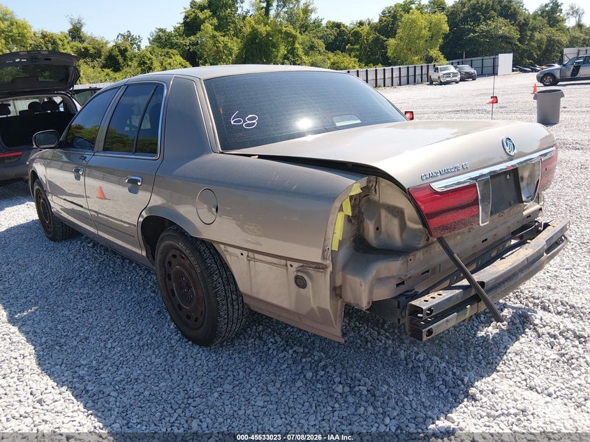 2005 Mercury Grand marquis VIN 2MEFM74W65X641361 IAAI salvage auction — REAR END, Salvage (Alabama), sold $25 on 2026-07-23 (photo 3)