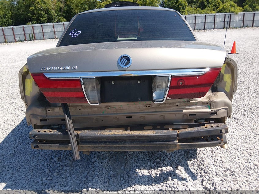 2005 Mercury Grand marquis VIN 2MEFM74W65X641361 IAAI salvage auction — REAR END, Salvage (Alabama), sold $25 on 2026-07-23 (photo 6)