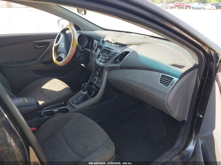 2016 Hyundai Elantra VIN KMHDH4AE3GU604507 IAAI salvage auction — NORMAL WEAR, Clear-Dealer Only (North Carolina), sold $625 on 2026-07-27 (photo 5)
