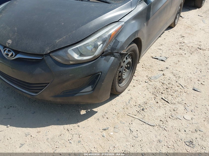 2016 Hyundai Elantra VIN KMHDH4AE3GU604507 IAAI salvage auction — NORMAL WEAR, Clear-Dealer Only (North Carolina), sold $625 on 2026-07-27 (photo 6)