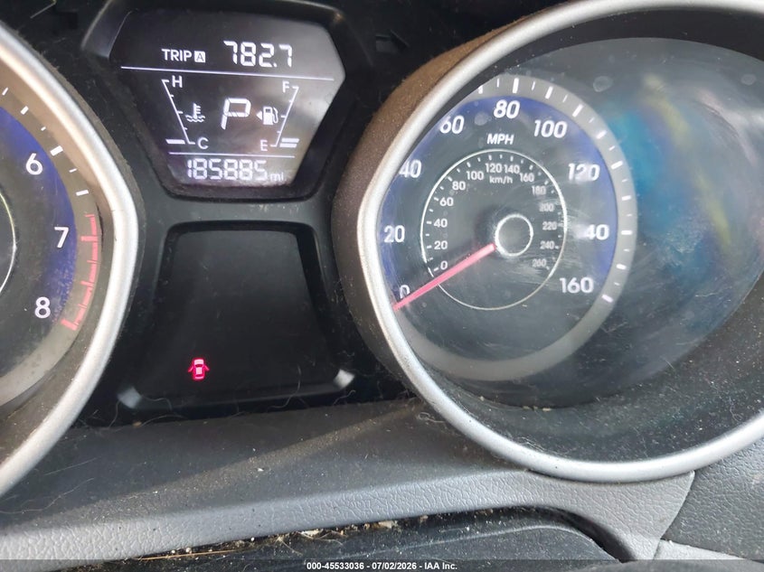 2016 Hyundai Elantra VIN KMHDH4AE3GU604507 IAAI salvage auction — NORMAL WEAR, Clear-Dealer Only (North Carolina), sold $625 on 2026-07-27 (photo 7)