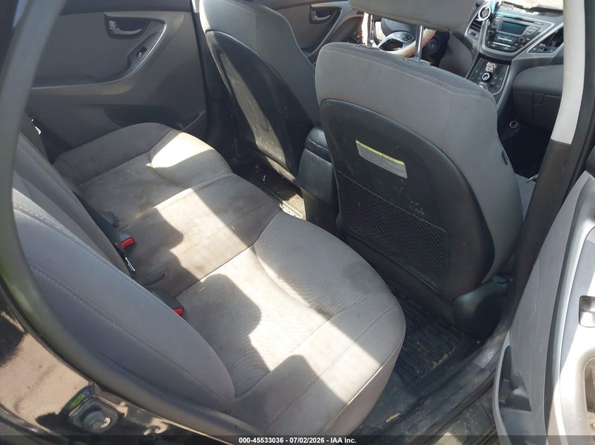 2016 Hyundai Elantra VIN KMHDH4AE3GU604507 IAAI salvage auction — NORMAL WEAR, Clear-Dealer Only (North Carolina), sold $625 on 2026-07-27 (photo 8)