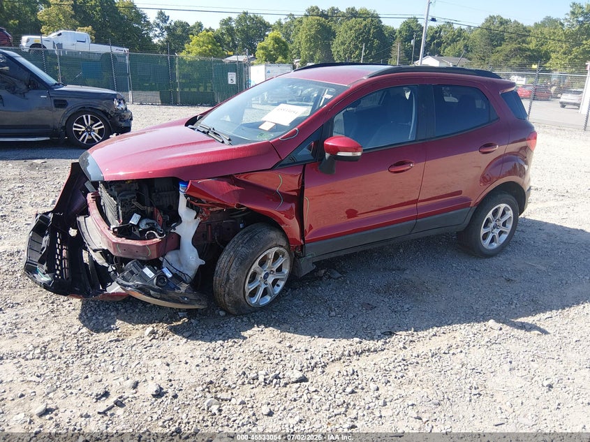 2022 Ford Ecosport VIN MAJ6S3GL1NC459880 IAAI salvage auction — FRONT END, Salvage (West Virginia), sold $25 on 2026-07-29 (photo 2)