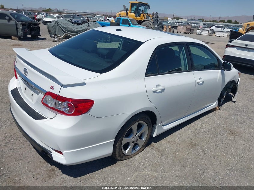 2012 Toyota Corolla VIN 2T1BU4EE6CC899689 IAAI salvage auction — RIGHT FRONT, Salvage Title, sold $4,000 on 2026-07-22 (photo 4)