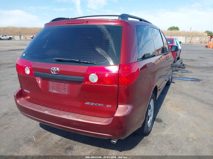 2006 Toyota Sienna VIN 5TDZA23C96S449432 IAAI salvage auction — FRONT END, Salvage (California), sold $850 on 2026-07-22 (photo 4)