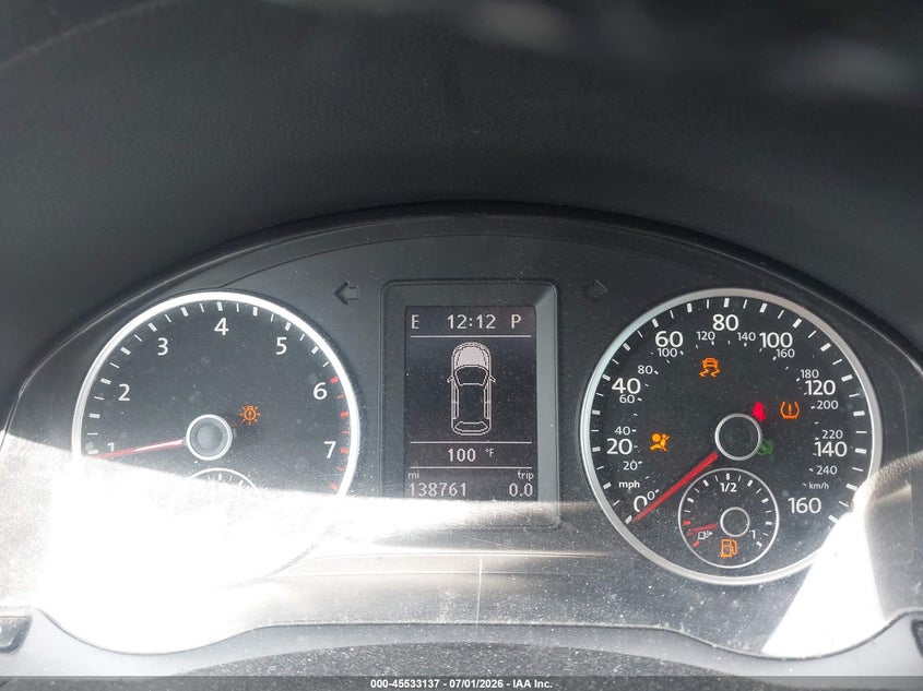 2014 Volkswagen Tiguan VIN WVGBV3AX0EW573763 IAAI salvage auction — RIGHT FRONT, Salvage Title, sold $725 on 2026-08-19 (photo 7)