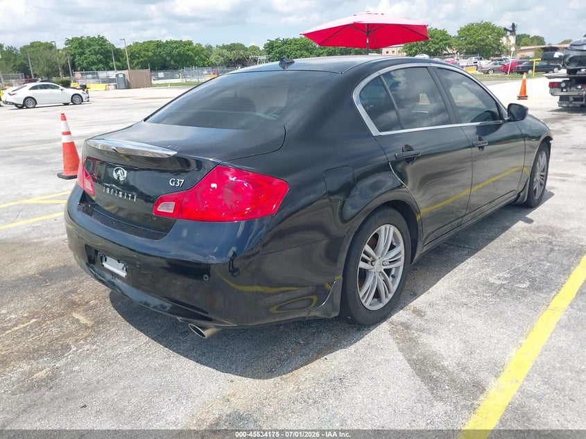2013 Infiniti G VIN JN1CV6AP5DM716035 IAAI salvage auction — FRONT END, Rebuildable (Florida), sold $1,500 on 2026-07-16 (photo 4)