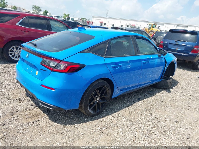2026 Honda Civic VIN 19XFL2H86TE014018 IAAI salvage auction — RIGHT FRONT, Salvage Title, sold $7,900 on 2026-09-04 (photo 4)