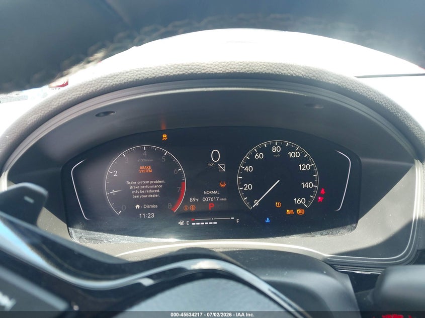 2026 Honda Civic VIN 19XFL2H86TE014018 IAAI salvage auction — RIGHT FRONT, Salvage Title, sold $7,900 on 2026-09-04 (photo 7)
