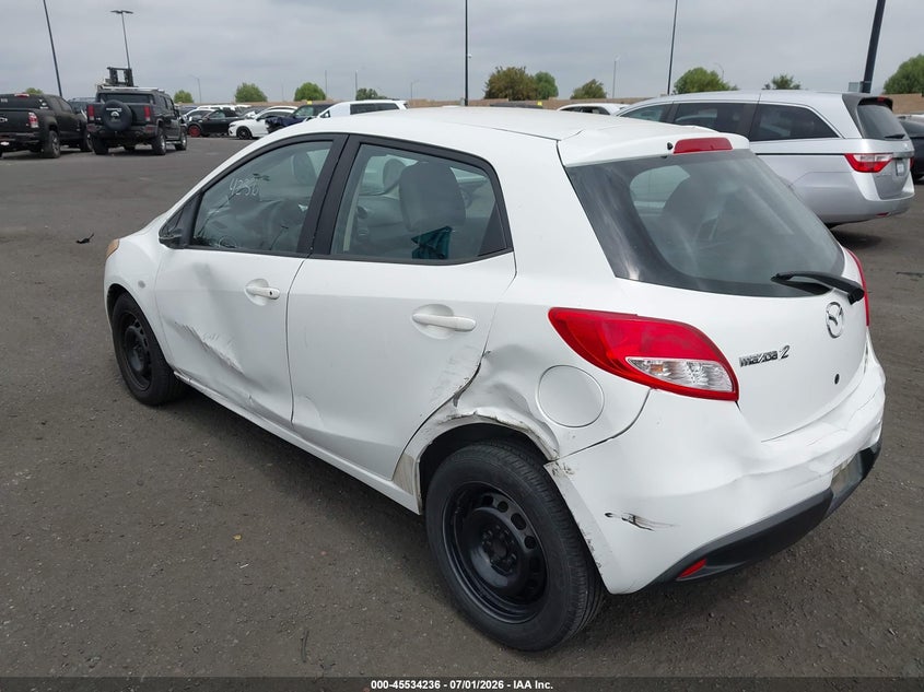 2014 Mazda 2 VIN JM1DE1KY4E0186533 IAAI salvage auction — REAR END, Salvage Certificate (California), sold $25 on 2026-07-24 (photo 3)