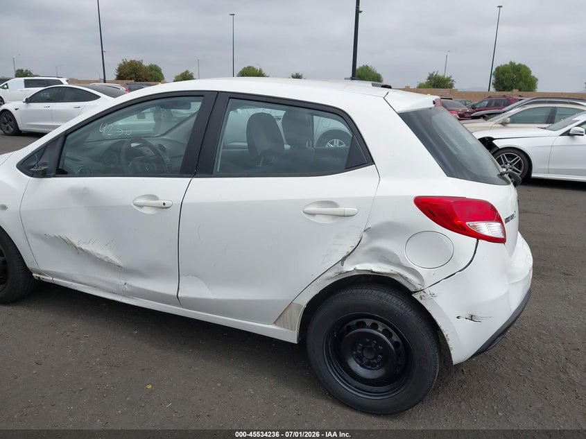 2014 Mazda 2 VIN JM1DE1KY4E0186533 IAAI salvage auction — REAR END, Salvage Certificate (California), sold $25 on 2026-07-24 (photo 6)