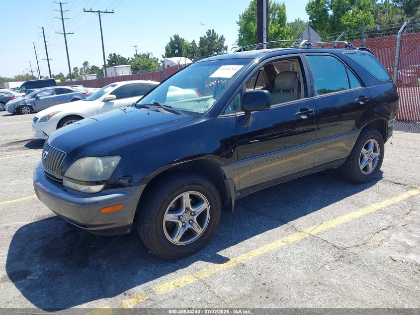 1999 Lexus Rx 300 VIN JT6HF10U1X0085183 IAAI salvage auction — REAR END, Salvage (California), sold $650 on 2026-07-16 (photo 2)
