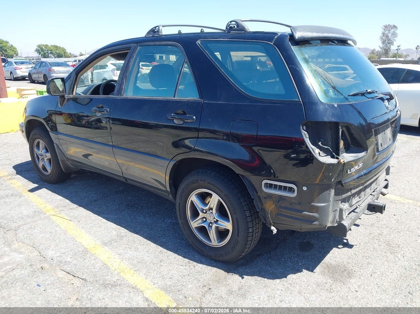 1999 Lexus Rx 300 VIN JT6HF10U1X0085183 IAAI salvage auction — REAR END, Salvage (California), sold $650 on 2026-07-16 (photo 3)