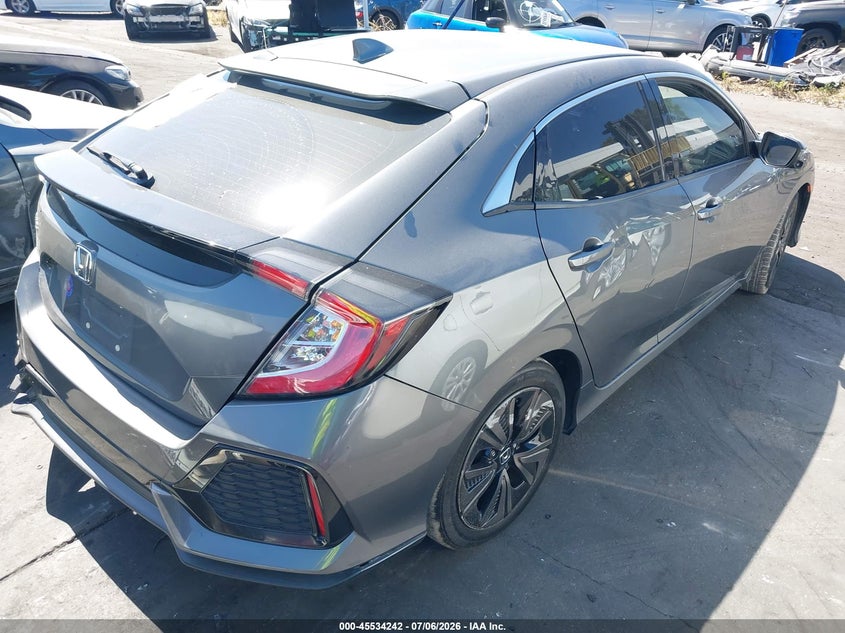 2017 Honda Civic VIN SHHFK7H58HU430223 IAAI salvage auction — REAR END, Salvage Certificate (California), sold $4,600 on 2026-07-22 (photo 4)