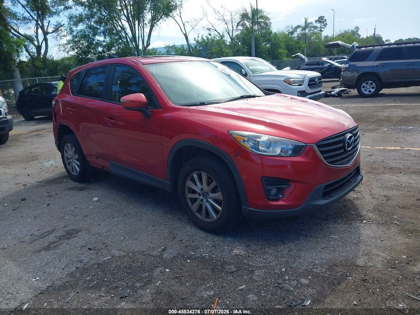 2016 Mazda Cx-5 VIN JM3KE2CY9G0852517 IAAI salvage auction — REAR END, Rebuildable (Florida), sold $2,350 on 2026-07-29 (photo 1)