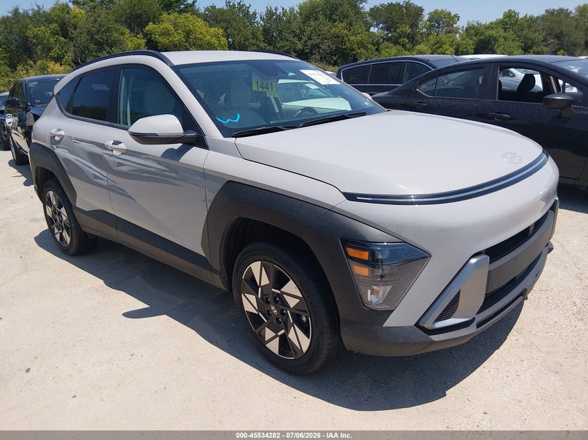 2025 Hyundai Kona VIN KM8HBCAB7SU309132 IAAI salvage auction — ENGINE DAMAGE, Enterprise Vehicles Clear Only (New Mexico), sold $14,200 on 2026-07-09 (photo 1)