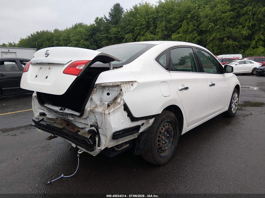 2016 Nissan Sentra VIN 3N1AB7AP2GL648684 IAAI salvage auction — REAR END, Salvage (Connecticut), sold $800 on 2026-07-12 (photo 4)