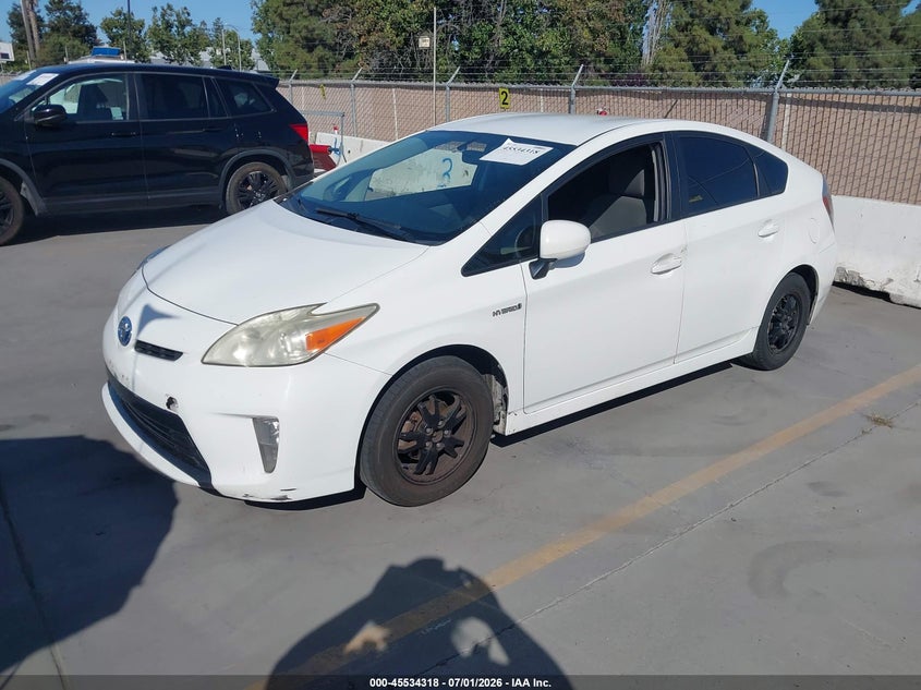 2013 Toyota Prius VIN JTDKN3DU2D5602464 IAAI salvage auction — NORMAL WEAR, Clear - Dealer Only (California), sold $1,875 on 2026-07-29 (photo 2)