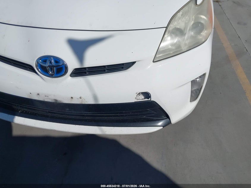 2013 Toyota Prius VIN JTDKN3DU2D5602464 IAAI salvage auction — NORMAL WEAR, Clear - Dealer Only (California), sold $1,875 on 2026-07-29 (photo 6)